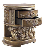 Constantine Brown & Gold Wood Nightstand