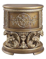 Constantine Brown & Gold Wood Nightstand