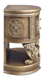 Constantine Brown & Gold Wood Nightstand