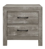 Corbin Gray Wood 2-Drawer Nightstand