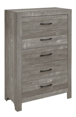 Corbin Gray Wood 5-Drawer Chest