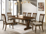 Corrina Brown Cherry Wood Rectangular Dining Table