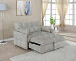 Cotswold Beige Chenille Sleeper Sofa Bed