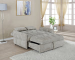 Cotswold Beige Chenille Sleeper Sofa Bed