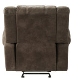 Creighton Brown Microfiber Glider Manual Recliner