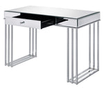 Critter Mirrored/Chrome Writing Desk with Drawer