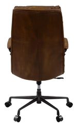 Crursa Sahara Leather/Metal Office Chair