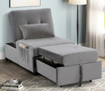 Dakota Grey Convertible Chair