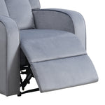 Dale Grey Soft Fabric Manual Recliner