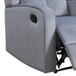 Dale Grey Soft Fabric Manual Recliner