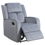 Dale Grey Soft Fabric Manual Recliner