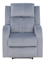 Dale Grey Soft Fabric Manual Recliner