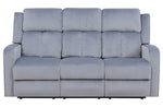 Dale Grey Soft Fabric Manual Recliner Sofa