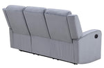 Dale Grey Soft Fabric Manual Recliner Sofa