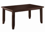 Dalila 5-Pc Cappuccino Wood/Leatherette Dining Table Set