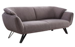 Dalya Gray Linen 2-Seat Sofa