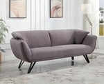 Dalya Gray Linen 2-Seat Sofa