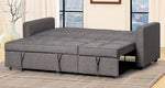 Damaris Dark Gray Fabric Tufted Sofa Bed