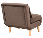 Dane Brown Fabric Convertible Chair