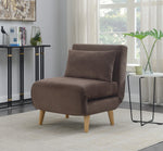 Dane Brown Fabric Convertible Chair