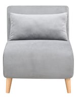 Dane Light Grey Fabric Convertible Chair