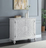 Daray Antique White Wood Console Table