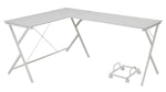 Dazenus White Wood/Metal Computer Desk