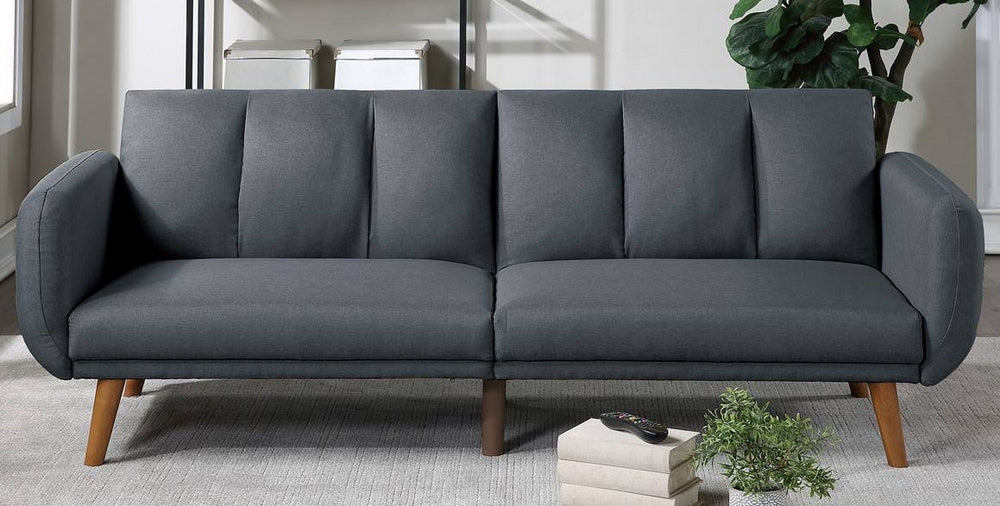 Deepa Blue Grey Linen-Like Fabric Adjustable Sofa