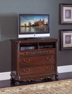 Deryn Park Cherry Wood 3-Drawer TV Chest