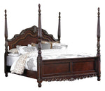 Deryn Park Cherry Wood King Poster Bed