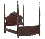 Deryn Park Cherry Wood Queen Poster Bed