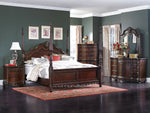 Deryn Park Cherry Wood Queen Poster Bed