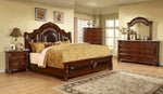 Devi Cherry Wood Cal King Bed