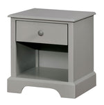 Diane Gray Solid Wood Nightstand