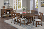 Dione Brown Wood Rectangular Extendable Dining Table