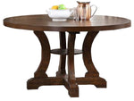 Dione Brown Wood Round Dining Table