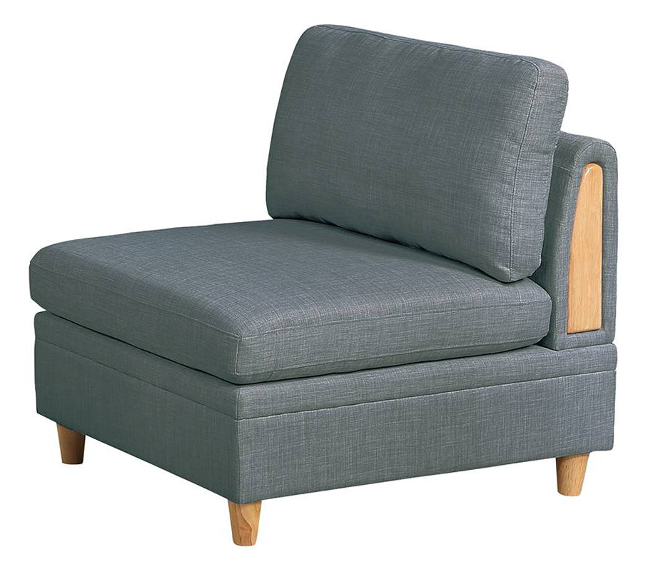 Divya Steel Fabric Armless Chair