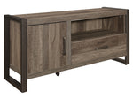 Dogue Brown/Gunmetal Wood 51" TV Stand