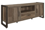 Dogue Brown/Gunmetal Wood 63" TV Stand