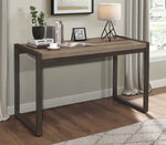 Dogue Brown Wood/Metal Writing Desk