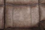 Dollum 3Pc Two-Tone Chocolate Velvet Manual Recliner Sectional