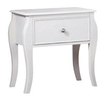 Dominique White Wood 1-Drawer Nightstand