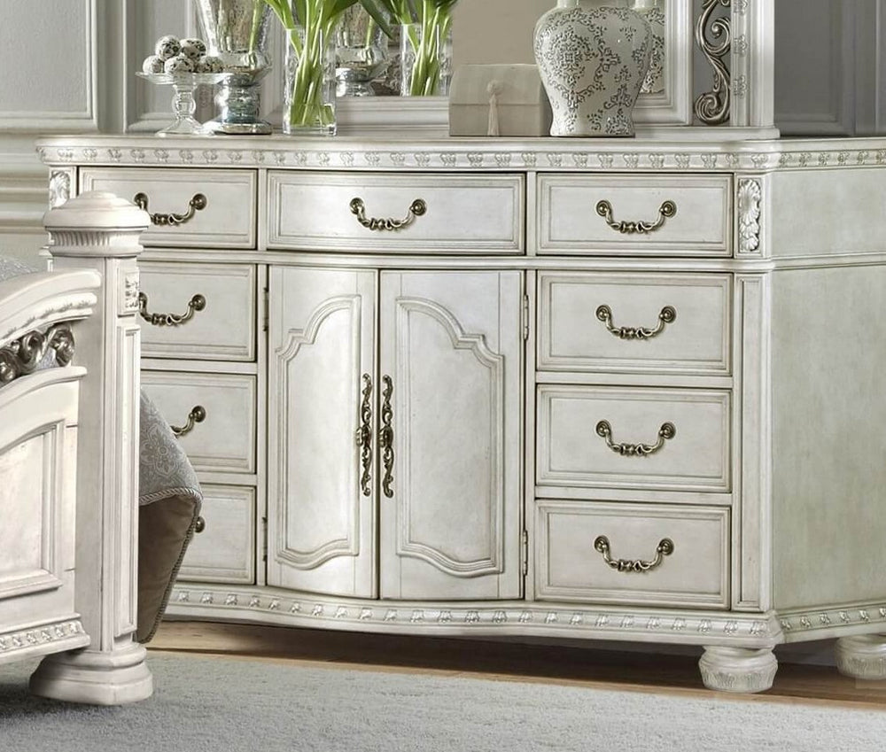 Dorada White Wood Dresser