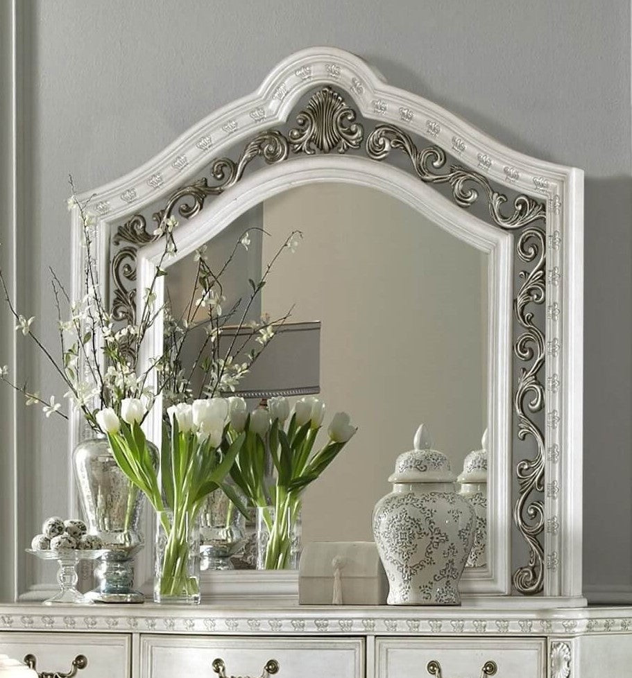 Dorada White Wood Mirror
