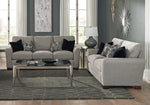 Drayton 2-Pc Warm Grey Woven Fabric Sofa Set