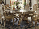 Dresden Gold Patina/Bone Wood Dining Table