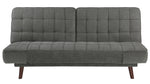 Driggs Dark Gray Chenille Fabric Tufted Sofa Bed