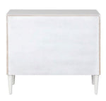 Dubni Contemporary White/Black Wood Accent Table