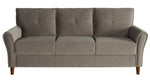 Dunleith 2-Pc Brown Velvet Fabric Sofa Set