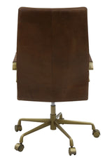 Duralo Saturn Leather/Metal Office Chair